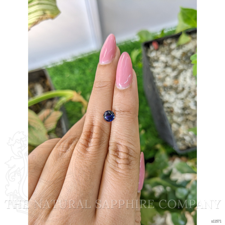0.86 Ct. Blue Sapphire from Ceylon (Sri Lanka)