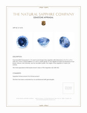 1.73 Ct. Blue Sapphire from Ceylon (Sri Lanka) Appraisal
