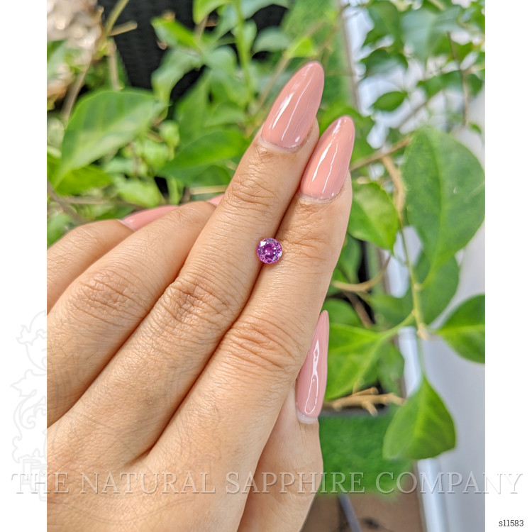 0.64 Ct. Purplish Pink Sapphire from Ceylon (Sri Lanka)