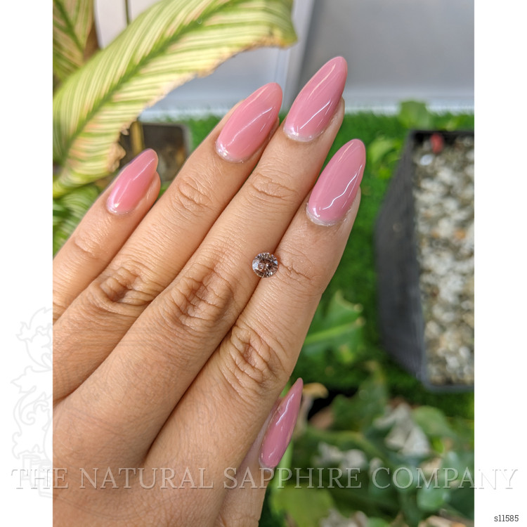 0.66 Ct. Peach Sapphire from Ceylon (Sri Lanka)