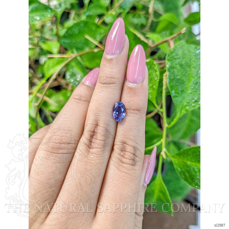 2.01 Ct. Blue Sapphire from Ceylon (Sri Lanka)