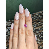 1.58 Ct. Purplish Pink Sapphire from Ceylon (Sri Lanka) Life Style