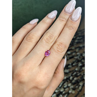 1.58 Ct. Purplish Pink Sapphire from Ceylon (Sri Lanka) Life Style