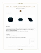4.55 Ct. Greenish Blue Sapphire from Madagascar Appraisal
