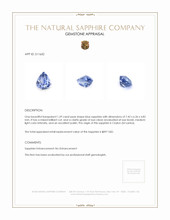 1.59 Ct. Blue Sapphire from Ceylon (Sri Lanka) Appraisal