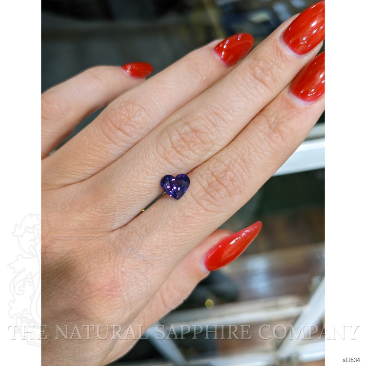 1.65 Ct. Purple Sapphire from Ceylon (Sri Lanka)