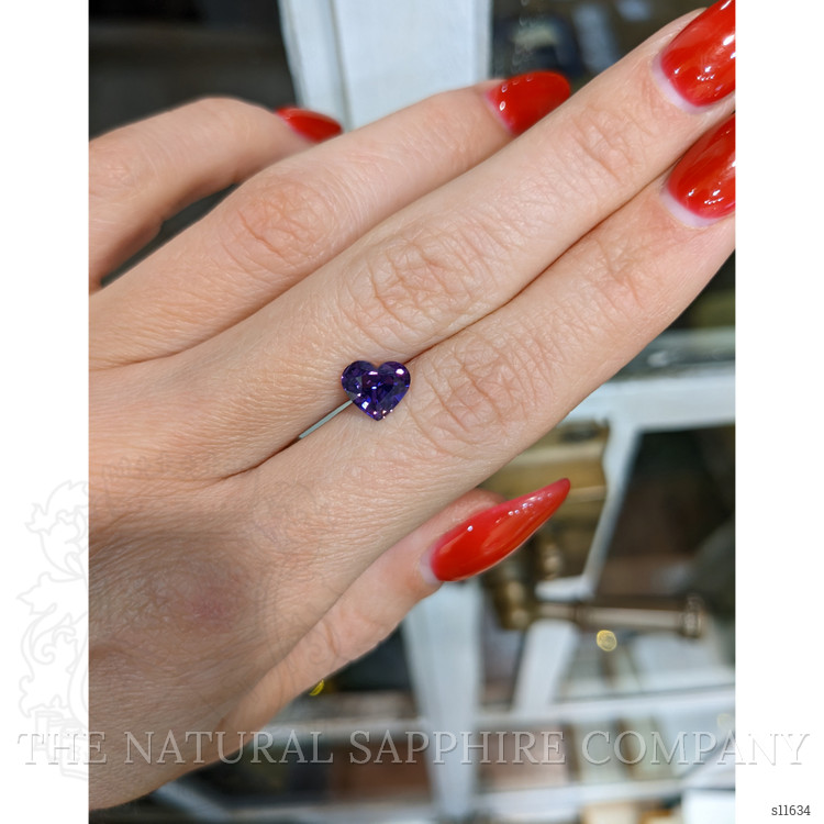 1.65 Ct. Purple Sapphire from Ceylon (Sri Lanka)