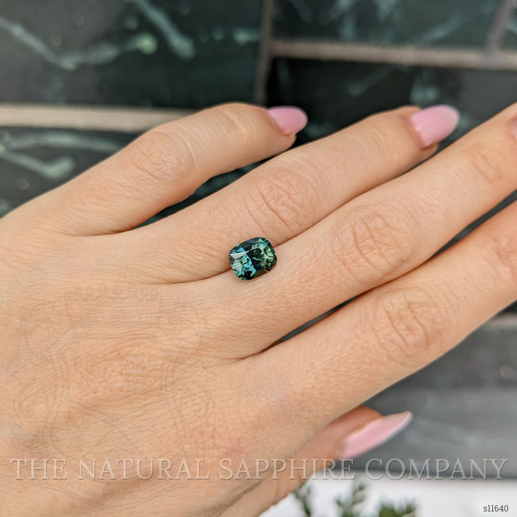 2.29 Ct. Bluish Green Sapphire from Madagascar