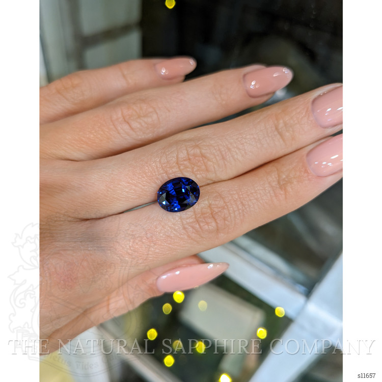 5.29 Ct. Blue Sapphire from Ceylon (Sri Lanka)