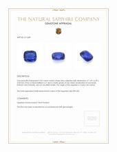 2.02 Ct. Blue Sapphire from Ceylon (Sri Lanka) Appraisal
