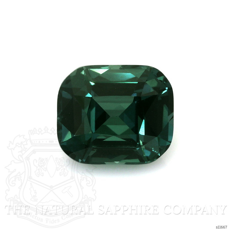 3.20 Ct. Bluish Green Sapphire from Ceylon (Sri Lanka)