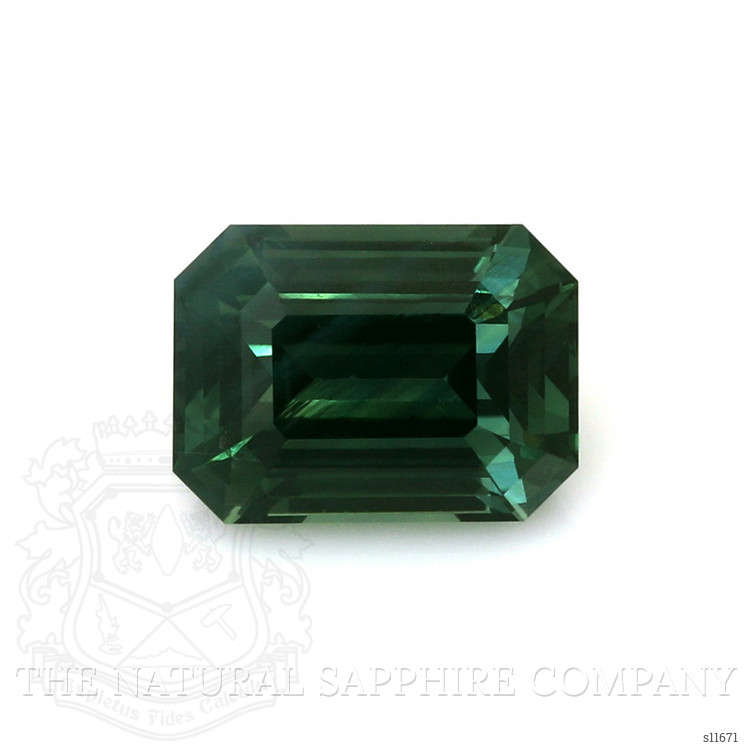 4.03 Ct. Bluish Green Sapphire from Ceylon (Sri Lanka)