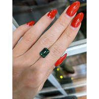 4.03 Ct. Bluish Green Sapphire from Ceylon (Sri Lanka) Life Style