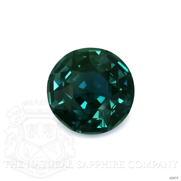 2.55 Ct. Bluish Green Sapphire from Ceylon (Sri Lanka)