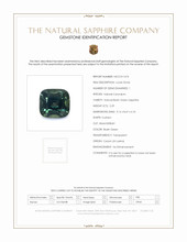 5.29 Ct. Bluish Green Sapphire from Ceylon (Sri Lanka) Scan Report