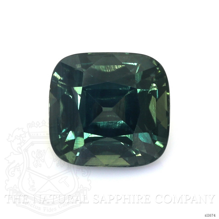 5.29 Ct. Bluish Green Sapphire from Ceylon (Sri Lanka)