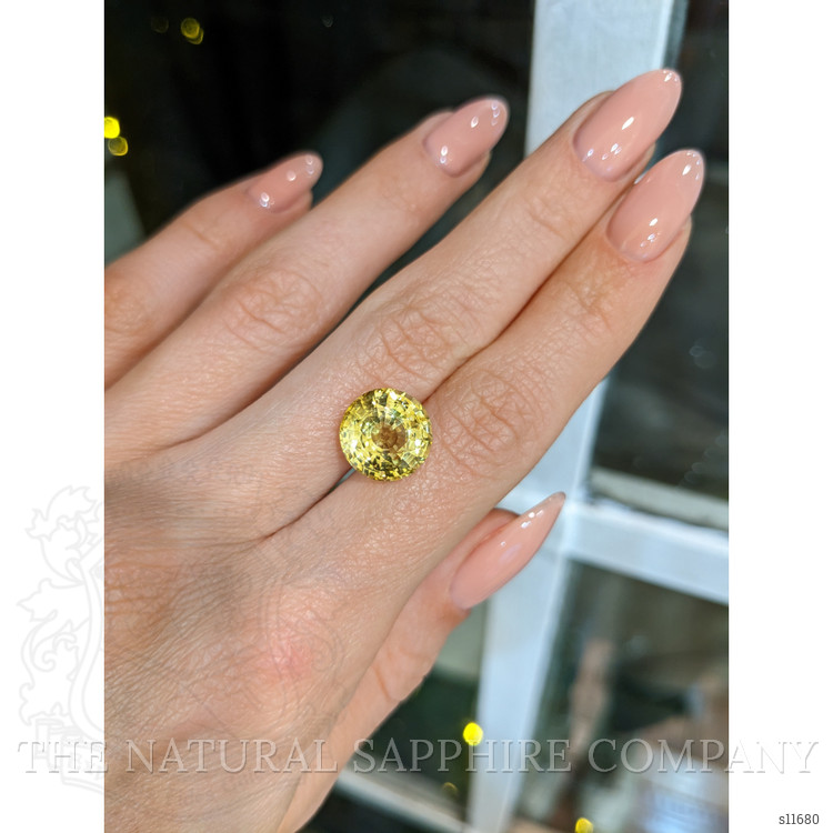 7.01 Ct. Yellow Sapphire from Ceylon (Sri Lanka)