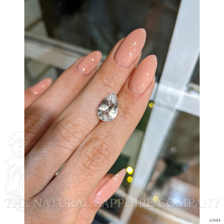 5.07 Ct. White Sapphire from Ceylon (Sri Lanka)