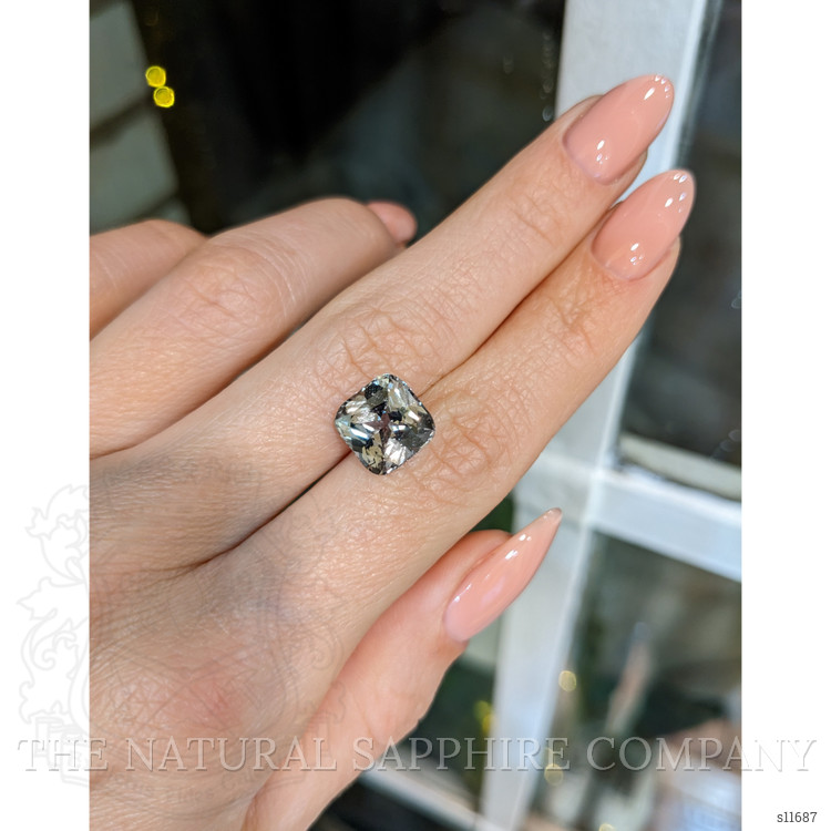 5.04 Ct. Grey Sapphire from Ceylon (Sri Lanka)