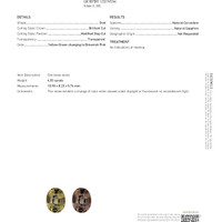 4.03 Ct. Color Change Sapphire from Ceylon (Sri Lanka) Scan Report
