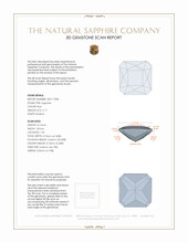 2.17 Ct. Blue Sapphire from Ceylon (Sri Lanka) 3 D Scan Report