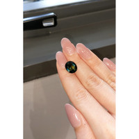 5.74 Ct. Bluish Green Sapphire from Ceylon (Sri Lanka) Life Style