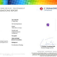 4.16 Ct. Pinkish Purple Sapphire from Madagascar Scan Report