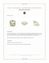 1.50 Ct. Yellow Sapphire from Ceylon (Sri Lanka) Appraisal