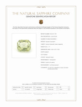 1.17 Ct. Yellowish Green Sapphire from Ceylon (Sri Lanka) Scan Report