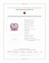 1.37 Ct. Pink Sapphire from Ceylon (Sri Lanka) Scan Report
