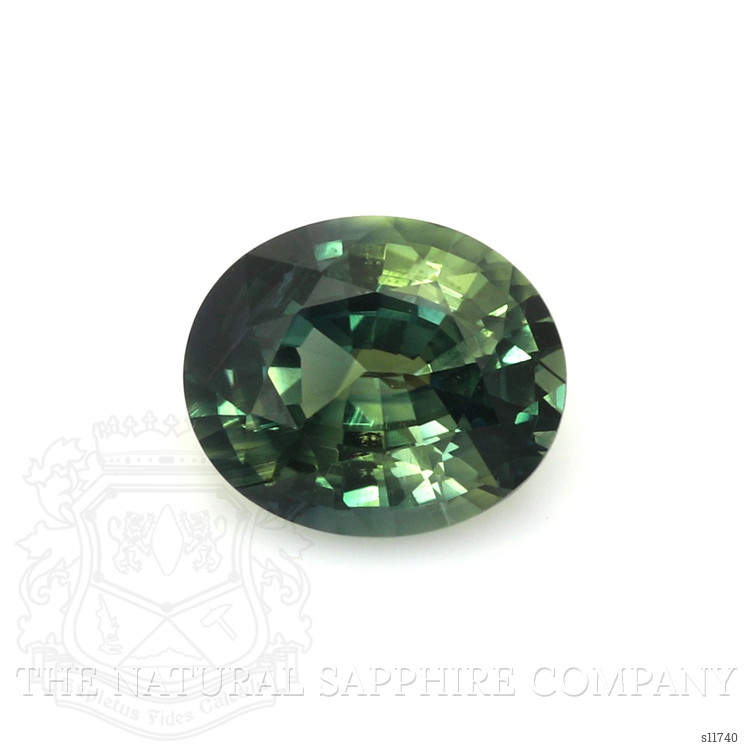 2.80 Ct. Yellowish Green Sapphire from Ceylon (Sri Lanka)