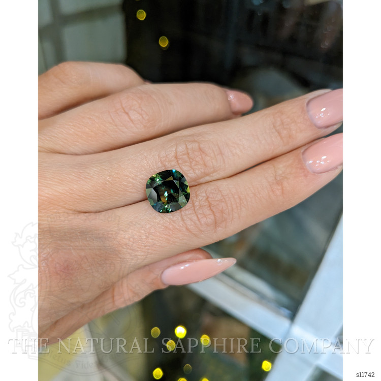 5.47 Ct. Bluish Green Sapphire from Madagascar