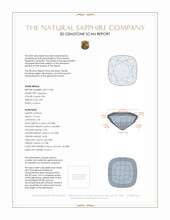 2.89 Ct. Sapphire from Ceylon (Sri Lanka) 3 D Scan Report