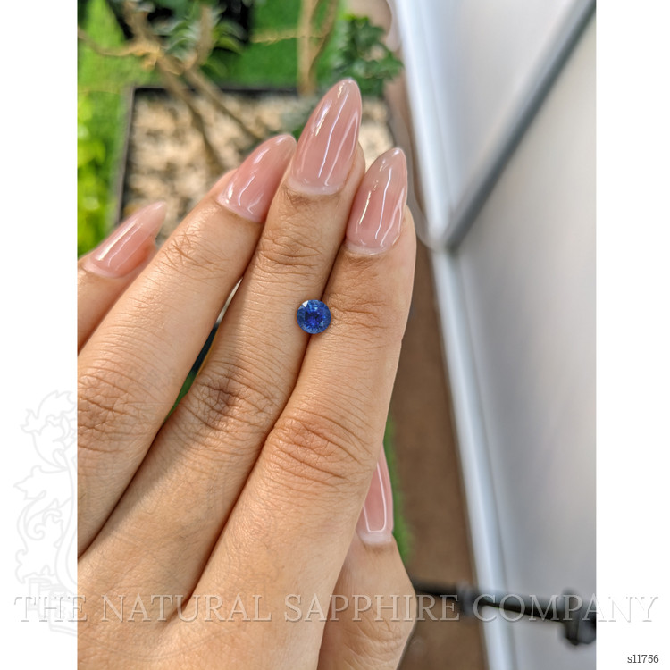 0.80 Ct. Blue Sapphire from Ceylon (Sri Lanka)