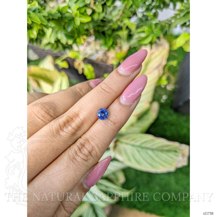 1.10 Ct. Blue Sapphire from Ceylon (Sri Lanka)