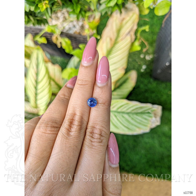 1.10 Ct. Blue Sapphire from Ceylon (Sri Lanka)