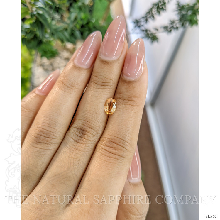 0.84 Ct. Peach Sapphire from Ceylon (Sri Lanka)