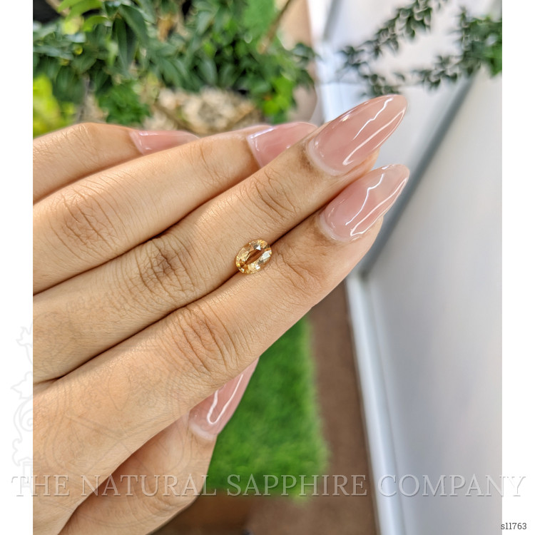 0.84 Ct. Peach Sapphire from Ceylon (Sri Lanka)