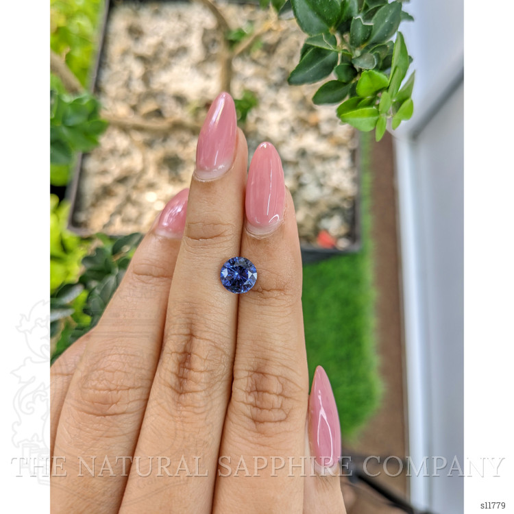 1.96 Ct. Blue Sapphire from Ceylon (Sri Lanka)
