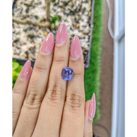 4.27 Ct. Violet Sapphire from Ceylon (Sri Lanka) Life Style