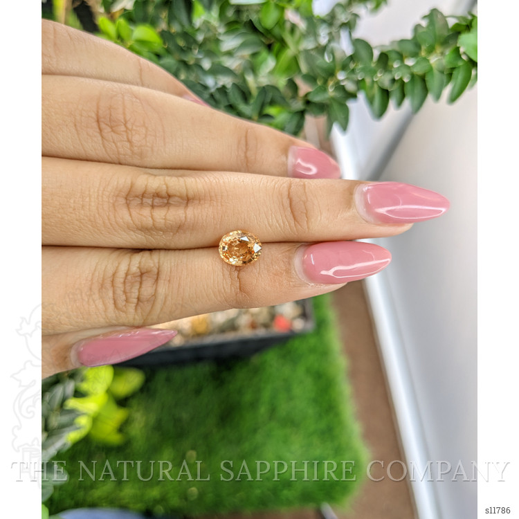 1.83 Ct. Peach Sapphire from Ceylon (Sri Lanka)