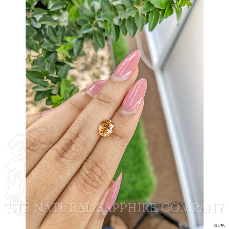 1.83 Ct. Peach Sapphire from Ceylon (Sri Lanka)