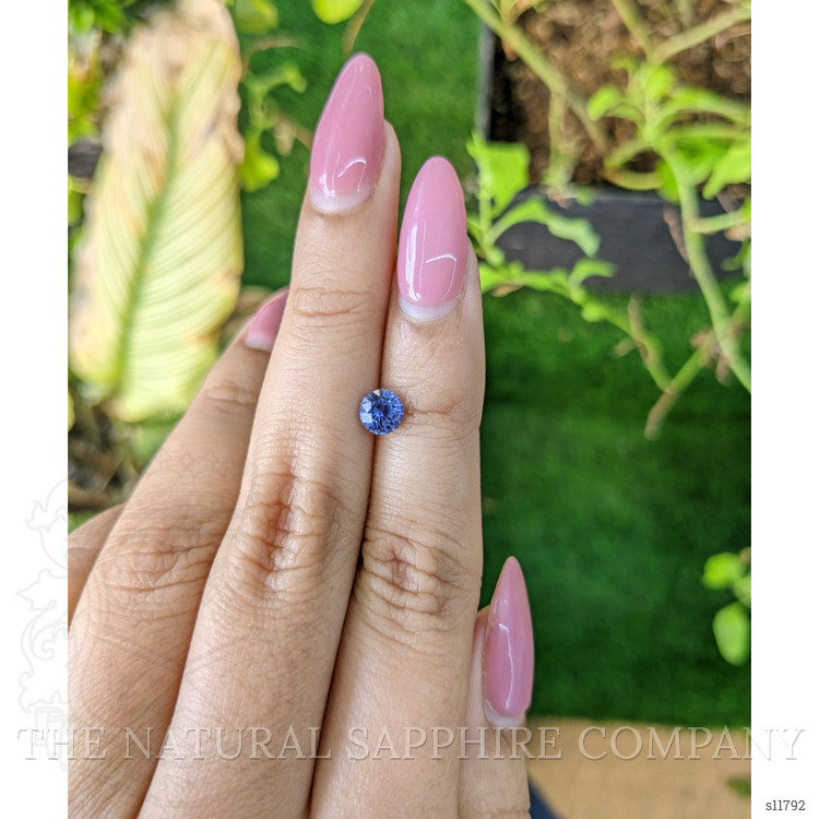 0.81 Ct. Blue Sapphire from Ceylon (Sri Lanka)