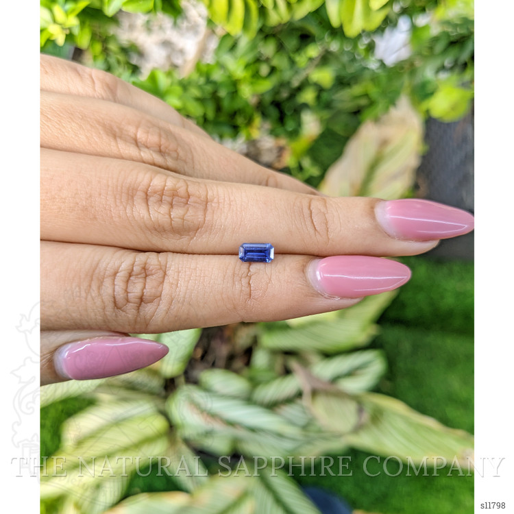 0.70 Ct. Blue Sapphire from Ceylon (Sri Lanka)