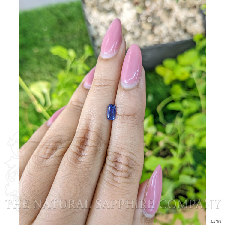 0.70 Ct. Blue Sapphire from Ceylon (Sri Lanka)