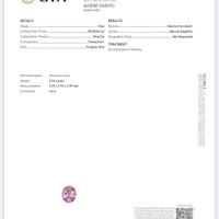 2.96 Ct. Purplish Pink Sapphire from Ceylon (Sri Lanka) Scan Report