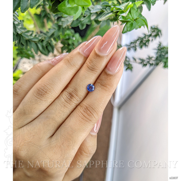 0.56 Ct. Blue Sapphire from Ceylon (Sri Lanka)