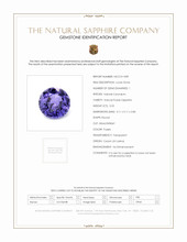 0.55 Ct. Sapphire from Ceylon (Sri Lanka) Scan Report