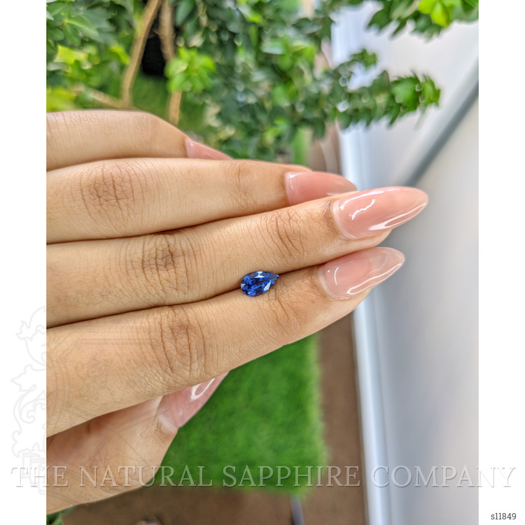 0.82 Ct. Blue Sapphire from Ceylon (Sri Lanka)