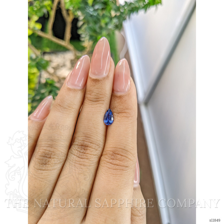 0.82 Ct. Blue Sapphire from Ceylon (Sri Lanka)